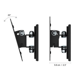 "Avf Tilt & Turn Tv & Monitor Wall Mount, For Tvs Up To 32"" - Black" - thumbnail 5