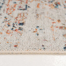 Loomed Distressed Beige Multicolour Persian Style Washable Non Slip Runner Rug 60X240Cm - thumbnail 6