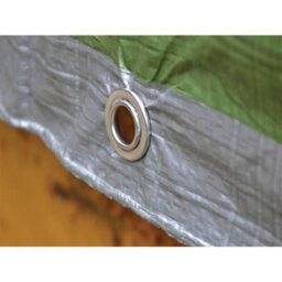 Faithfull Tarpaulin Green/silver Green / Silver (5.4 X 3.6M (18 X 12Ft)) - thumbnail 6