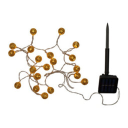 Pauleen 48183 Sunshine Glamour Solar Fairy Lights For The Balcony Or Garden Gold Outdoor Lighting Metal Solar 3000K - thumbnail 3