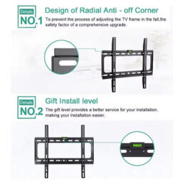 Tv Wall Bracket Mount Slim For 26 30 32 40 42 50 63 Inch Flat 3D Lcd Led Plasma - thumbnail 4