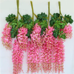 Living And Home Set Of 12 Artificial Hanging Plants Bouquet Simulation Decoration Wisteria Flowers - thumbnail 2