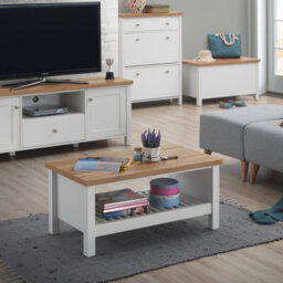 Timber Art Design Astbury Coffee Table Living Room Open Storage Furniture - thumbnail 7