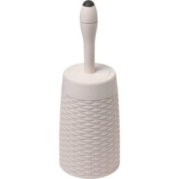 Addis - Faux Rattan -  Closed Toilet Brush - thumbnail 1