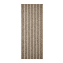 Melrose Summer Stripe Latte Low Pile Height 3mm Indoor Outdoor Runner Area Rug - 80X200Cm - thumbnail 2