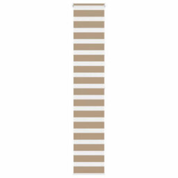 Berkfield Zebra Blind Sand Brown 40X200 Cm Fabric Width 35.9 Cm Polyester - thumbnail 1