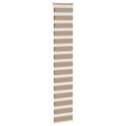 Berkfield Zebra Blind Sand Brown 40X200 Cm Fabric Width 35.9 Cm Polyester - thumbnail 3