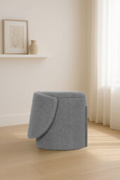 Gaveno Cavailia 3-In-1 Malibu Ottoman Stool Grey Modern Multifunctional Storage Ottoman Seat Hidden Storage Box For Living Room, Bedroom, - thumbnail 2