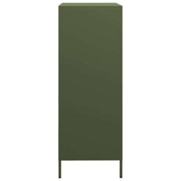 Berkfield Highboard Olive Green 68X39X101.5 Cm Steel - thumbnail 6