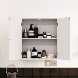 Lassic Bath Vida Liano White 2 Door Bathroom Wall Cabinet - thumbnail 3
