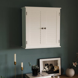Lassic Bath Vida Liano White 2 Door Bathroom Wall Cabinet - thumbnail 5