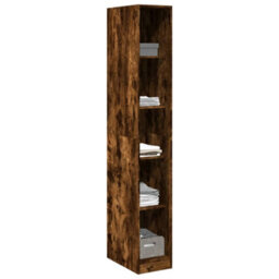 Walplus Wardrobe Smoked Oak 30X50X200 Cm Engineered Wood - thumbnail 3
