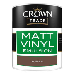 Crown Trade Vinyl Matt Walls & Ceilings Emulsion Paint Ral 050 30 20 (050 30 20) 1L - thumbnail 2