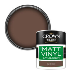 Crown Trade Vinyl Matt Walls & Ceilings Emulsion Paint Ral 050 30 20 (050 30 20) 1L