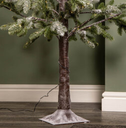 Samuel Alexander 6Ft (1.8M) Light Up Noel Snow Christmas Tree With 312 Warm White Leds & Brown Stand - thumbnail 7