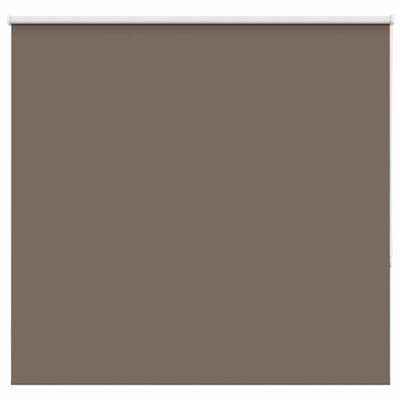 Berkfield Durable Roller Blind Blackout Coffee 165X150 Cm Fabric Width 161.6 Cm Polyester