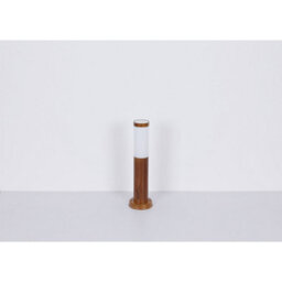 Luminosa Lighting Luminosa Boston Pir Outdoor Pedestal Light Wood Look Ip44 1X E27 Dawn Dusk Sensor - thumbnail 5