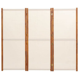 Vidaxl 3-Panel Room Divider Cream White 210X180 Cm Room Dividers - thumbnail 4