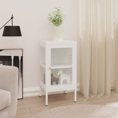 Berkfield Sideboard 38X35X70 Cm Metal And Glass - image 1