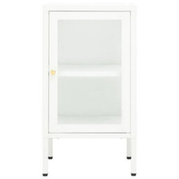 Berkfield Sideboard 38X35X70 Cm Metal And Glass - thumbnail 3