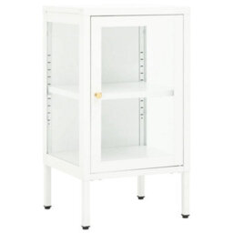 Berkfield Sideboard 38X35X70 Cm Metal And Glass - thumbnail 2