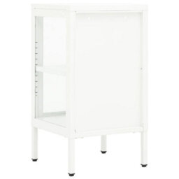 Berkfield Sideboard 38X35X70 Cm Metal And Glass - thumbnail 5