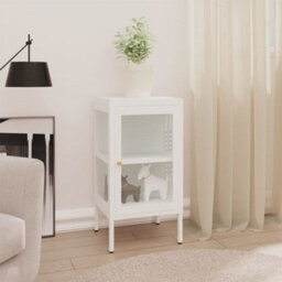 Berkfield Sideboard 38X35X70 Cm Metal And Glass - thumbnail 1