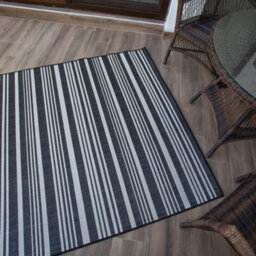 The Rugs Ecology Collection Outdoor Rugs In Black  300Bl - thumbnail 8