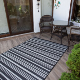 The Rugs Ecology Collection Outdoor Rugs In Black  300Bl - thumbnail 7