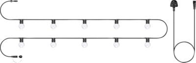 Eagle Connect Festoon Black Rubber Ip44 5M/10X2W Cool White Clear Lamps - image 1