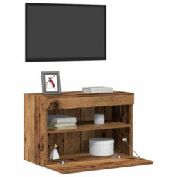 Walplus Tv Wall Cabinet Old Wood 60 X 30 X 40 Cm Engineered Wood - thumbnail 3
