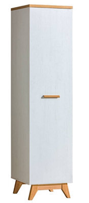 Arte Sven Sv2 Slim Hinged Wardrobe - Compact Storage In Anderson Pine, H1850mm W450mm D520mm - image 1