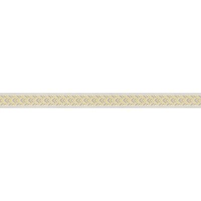 As Creation Bricoflor Dark Yellow Boho Striped Wallpaper Border With Brown And White Details 5.00 X 0.04 M - image 1