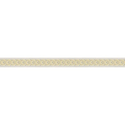 As Creation Bricoflor Dark Yellow Boho Striped Wallpaper Border With Brown And White Details 5.00 X 0.04 M - thumbnail 1