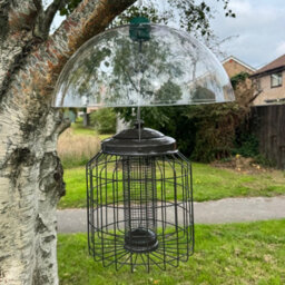 Selections Heavy Duty Squirrel Proof Hanging Bird Nut Feeder & Plastic Baffle - thumbnail 6