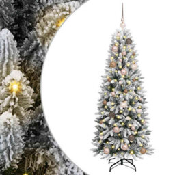 Walplus Artificialchristmastree With Led Strip Lights White 150Cm Pvc - thumbnail 2
