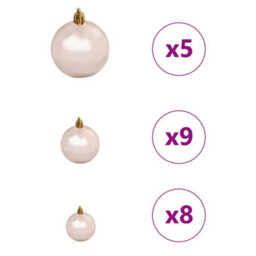 Walplus Artificialchristmastree With Led Strip Lights White 150Cm Pvc - thumbnail 8