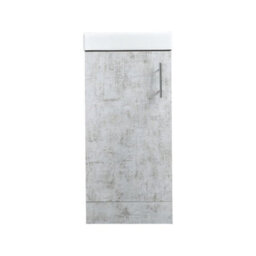 Homestylestore 400mm Concrete Grey Bathroom Vanity Unit With Basin - thumbnail 2