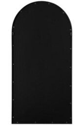 "Mirroroutlet Arcus - Black Framed Arched Leaner / Wall Mirror 55"" X 27.5"" (140Cm X 70Cm)" - thumbnail 9