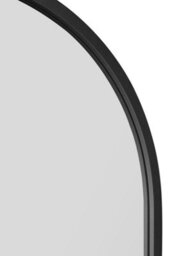 "Mirroroutlet Arcus - Black Framed Arched Leaner / Wall Mirror 55"" X 27.5"" (140Cm X 70Cm)" - thumbnail 7