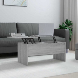 Berkfield Modern Coffee Table Grey Sonoma 102X50.5X46.5 Cm Engineered Wood - thumbnail 2