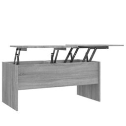 Berkfield Modern Coffee Table Grey Sonoma 102X50.5X46.5 Cm Engineered Wood - thumbnail 1