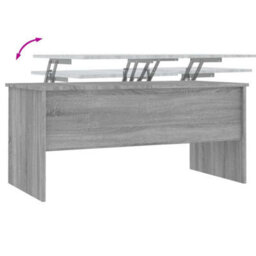 Berkfield Modern Coffee Table Grey Sonoma 102X50.5X46.5 Cm Engineered Wood - thumbnail 8