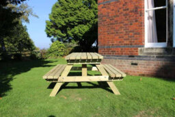 Churnet Valley Garden Furniture Ltd Churnet Valley Deluxe Wooden Garden Picnic Table (150Cm) - thumbnail 6