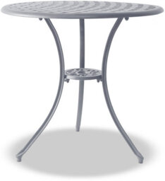 Homeology Oshowa Grey Garden And Patio Cast Aluminium Bistro Table
