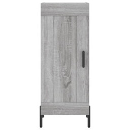 Berkfield Highboard Grey Sonoma 34.5X34X180 Cm Engineered Wood - thumbnail 8