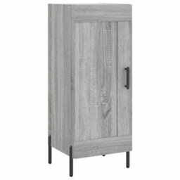 Berkfield Highboard Grey Sonoma 34.5X34X180 Cm Engineered Wood - thumbnail 7