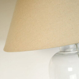Pagazzi Lighting Pagazzi Maxwell Natural Linen Shade And Glass Table Lamp - thumbnail 5