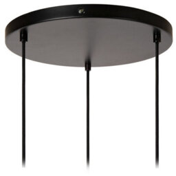 Lucide Monsaraz 3 Light Glass Cluster Ceiling Pendant Amber / Black / Green - thumbnail 6