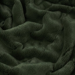 Paoletti Empress Faux Fur Throw, Pine Green, 130 X 180Cm - thumbnail 3